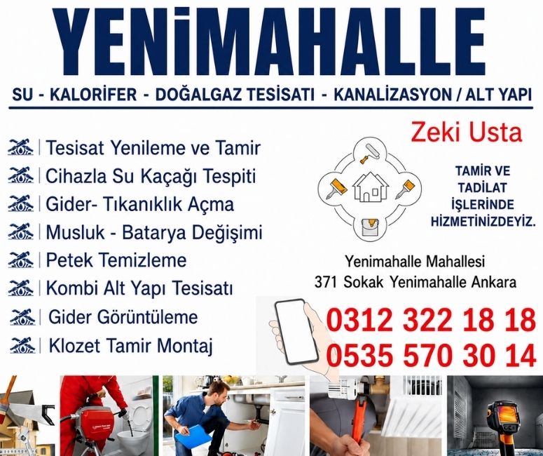  Yenimahalle Su Tesisatçısı